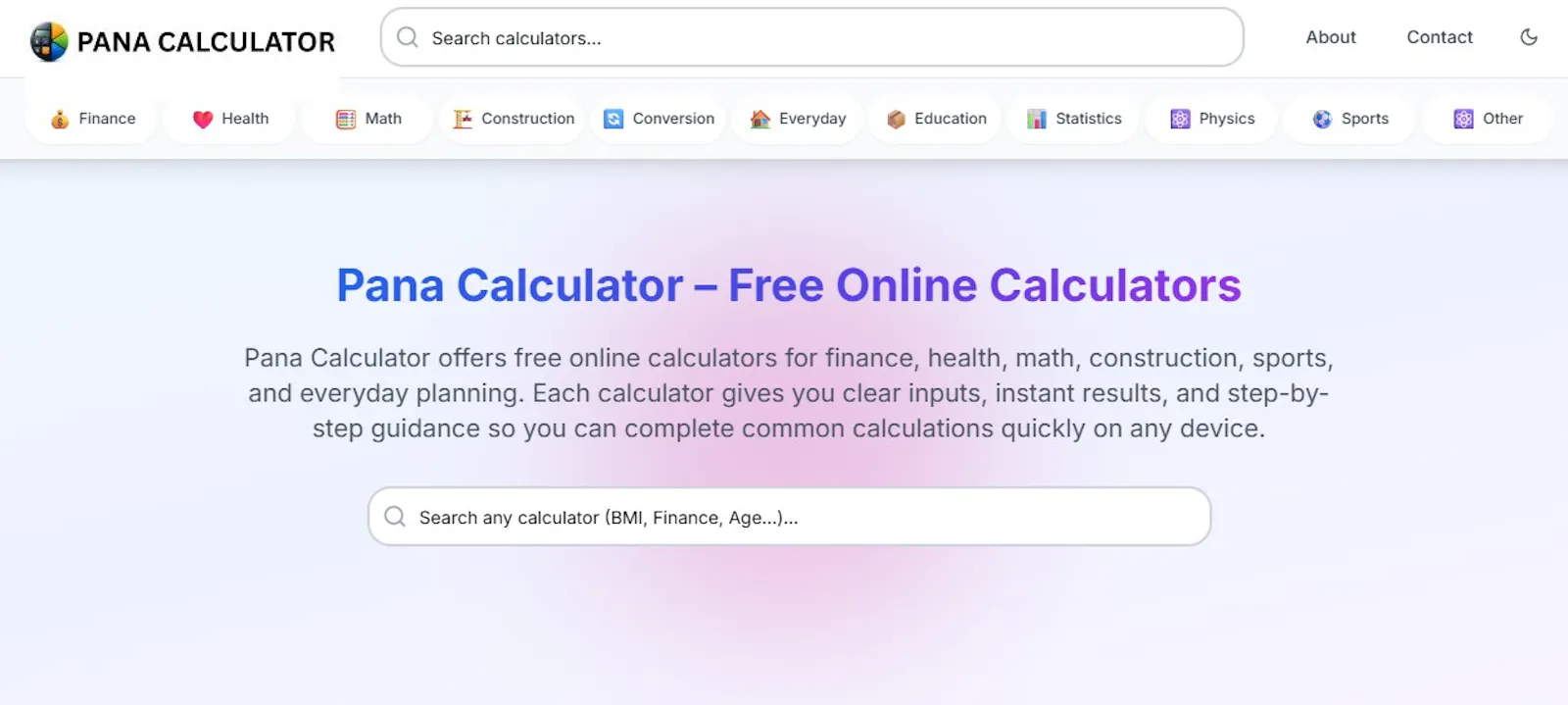 Pana Calculator screenshot 1