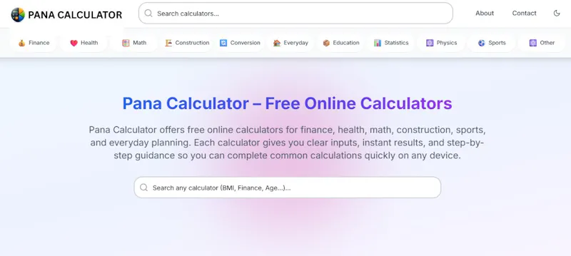 Pana Calculator screenshot 1