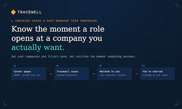 Tracewell — Job alerts for top tech cos gallery image