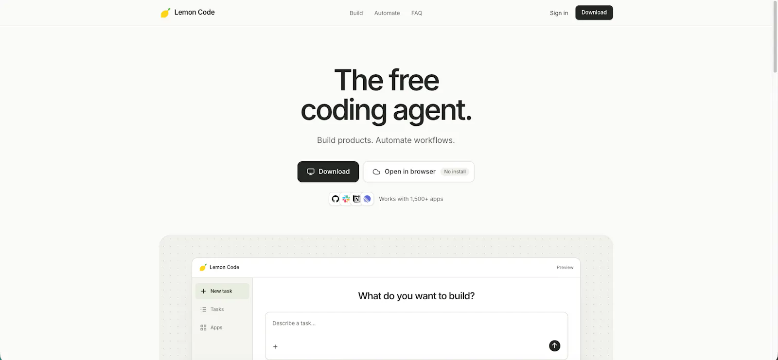 Lemon Code screenshot 2