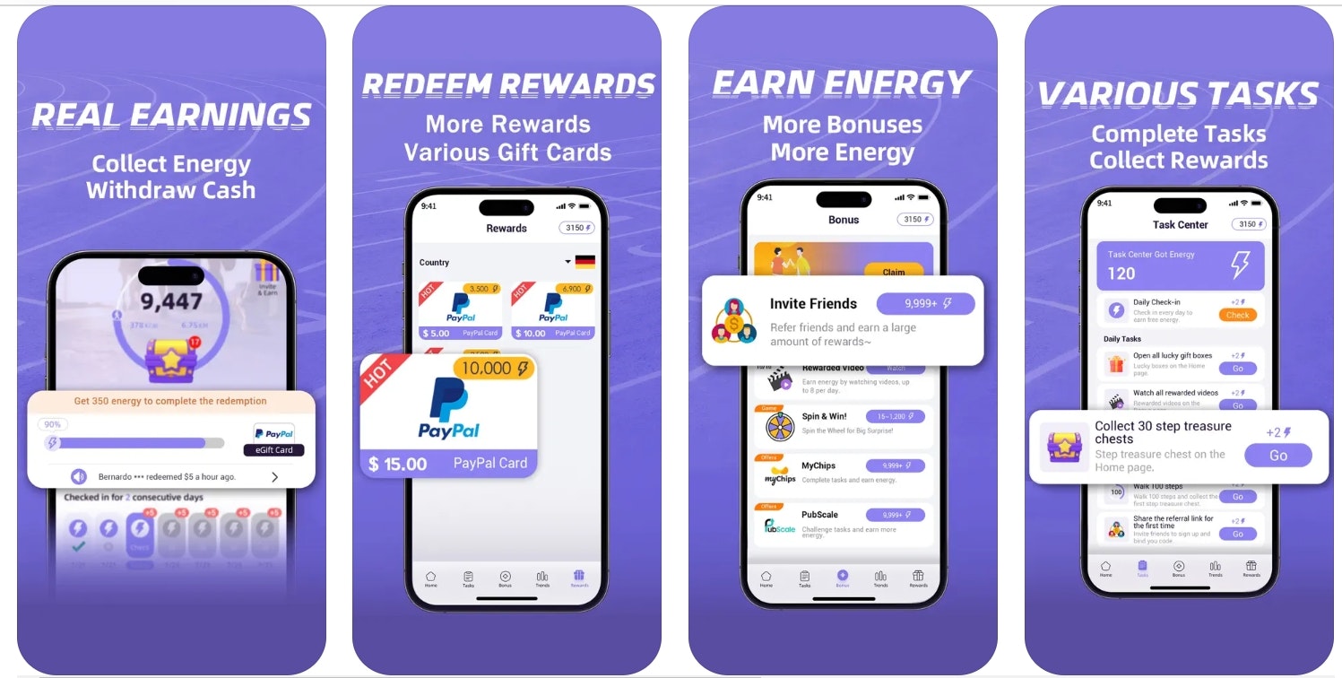 ウォークシティアプリ - 無料のウォーキングアプリ。ユーザーが歩いてお金を稼ぐのを助けます。メディア1
