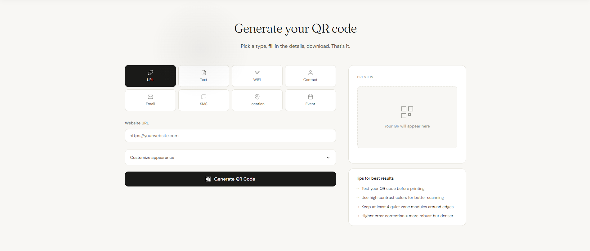 OpenQR — Free QR Code Generator gallery image