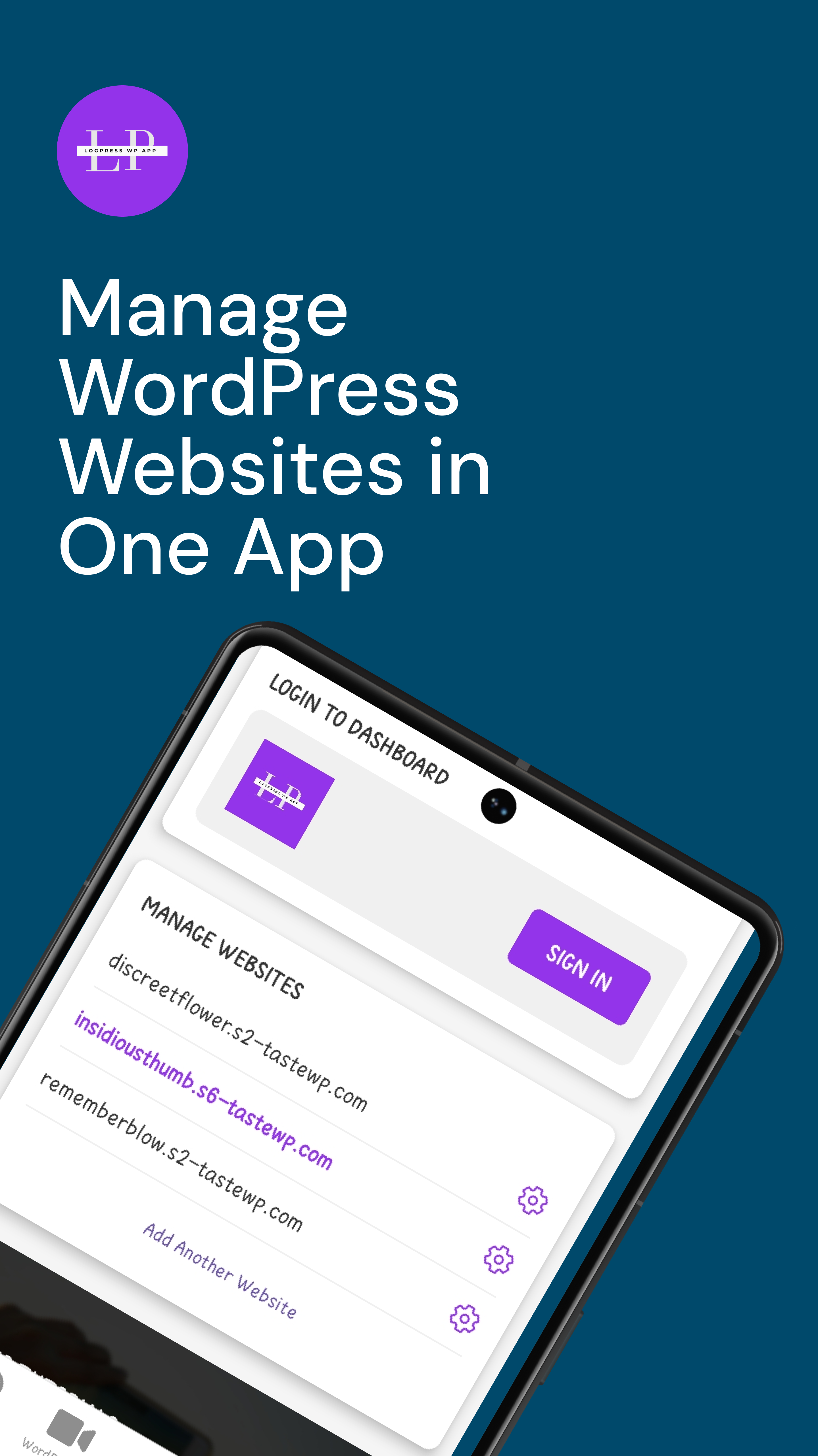 LogPress WordPress Companion - Screenshot 2 preview