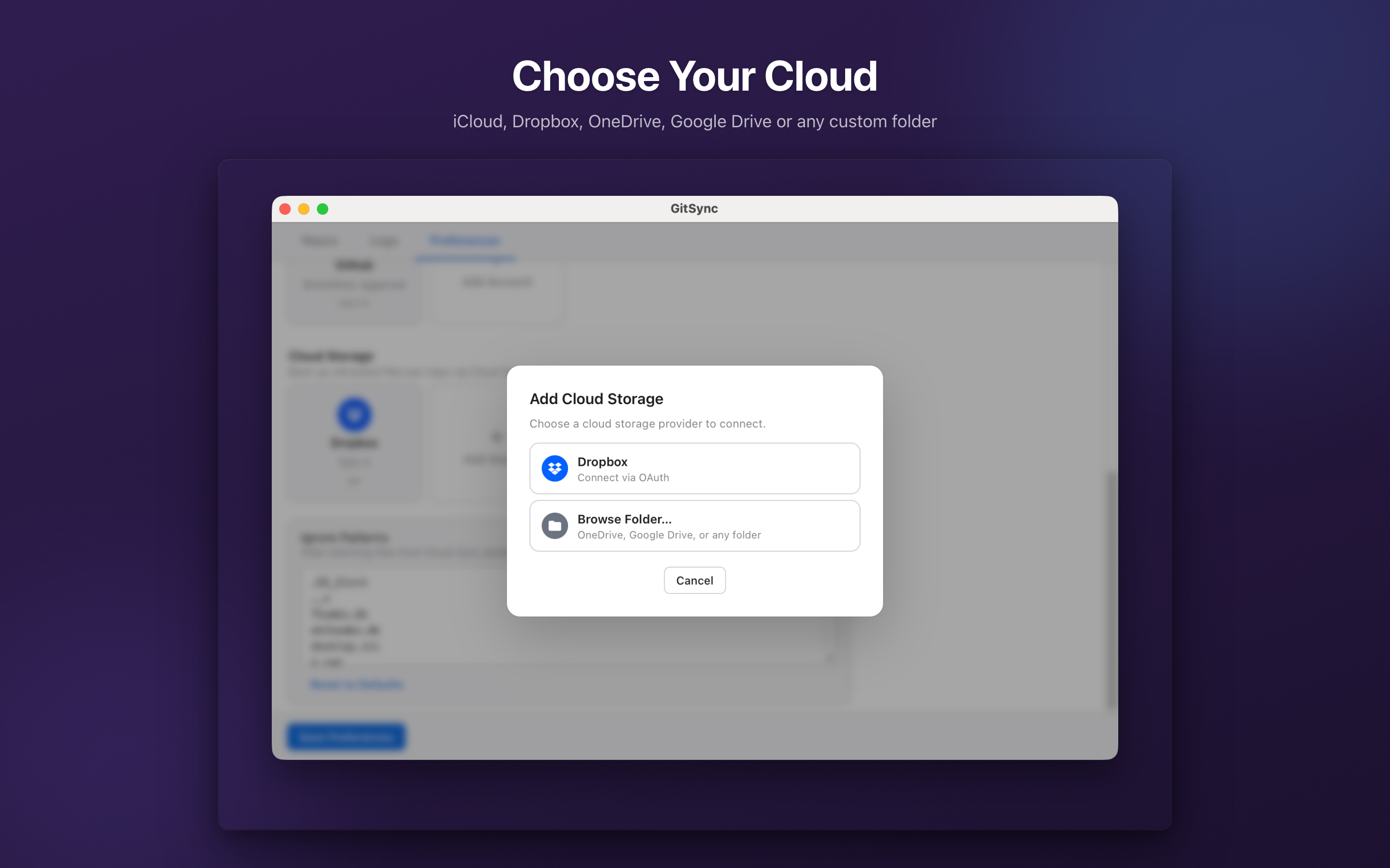 GitSync Lite for macOS gallery image
