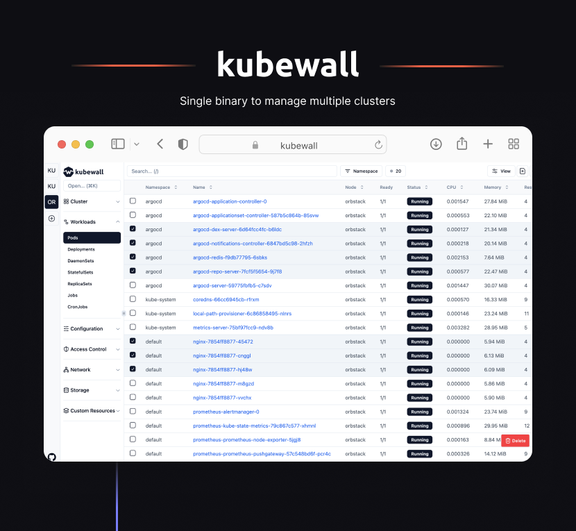 startuptile kubewall-An open source GUI dashboard for Kubernetes