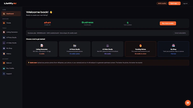 ListifyAI screenshot 1