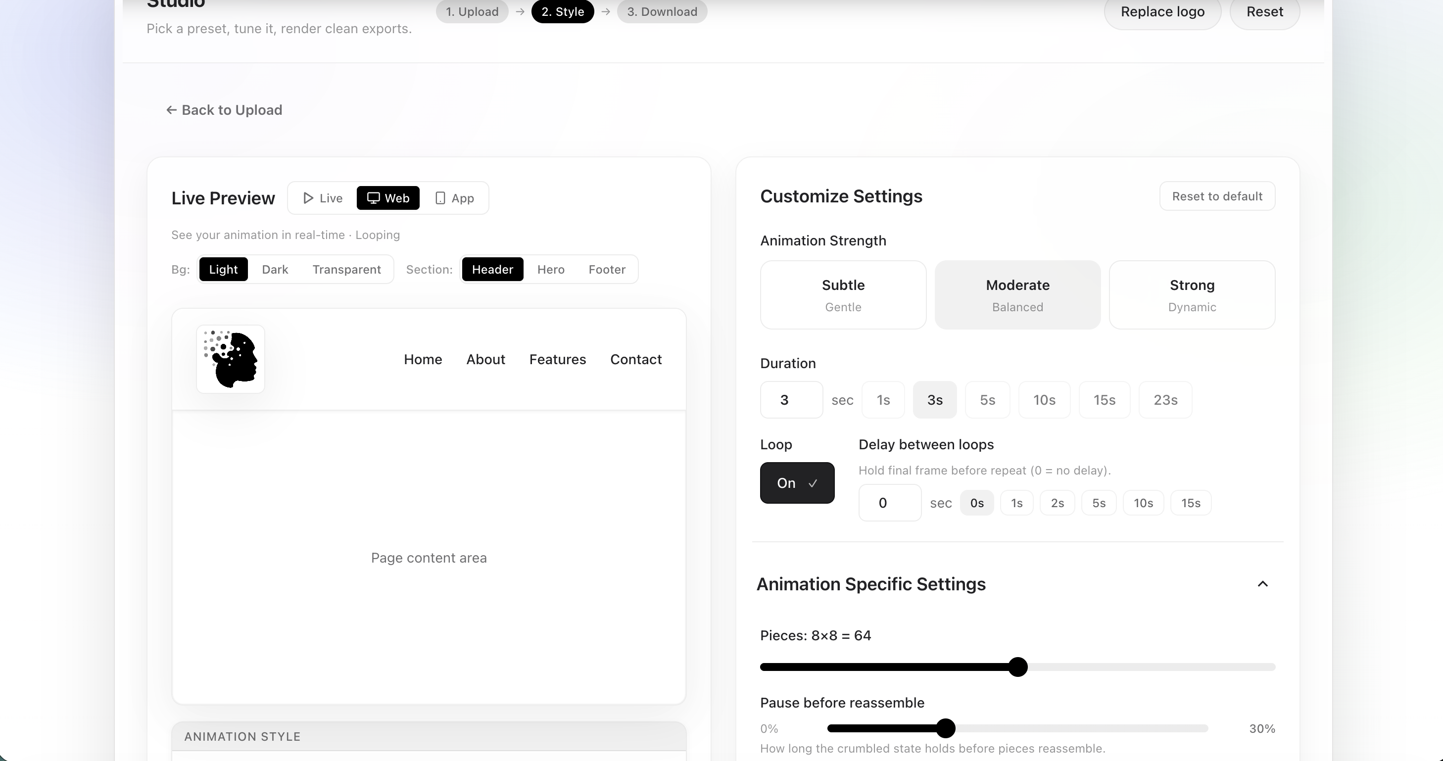 BringToLife - Screenshot 3 showing product features and functionality