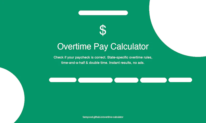 Overtime Pay Calculator screenshot 1