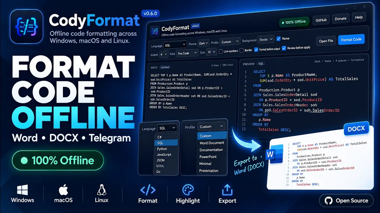 CodyFormat gallery image