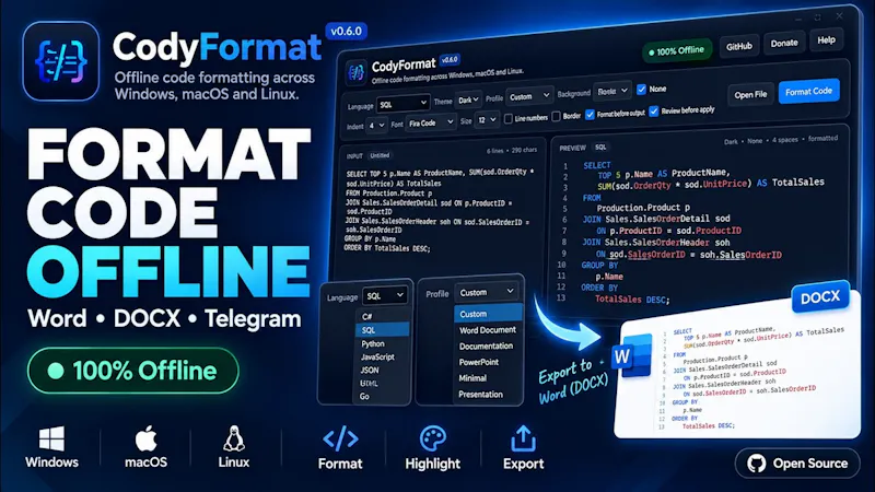 CodyFormat screenshot 1 (video preview)