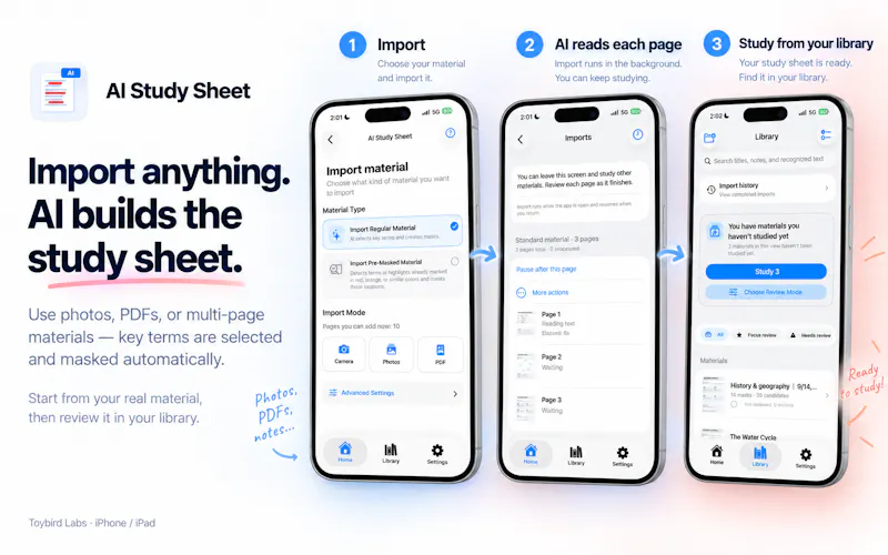 AI Study Sheet screenshot 3