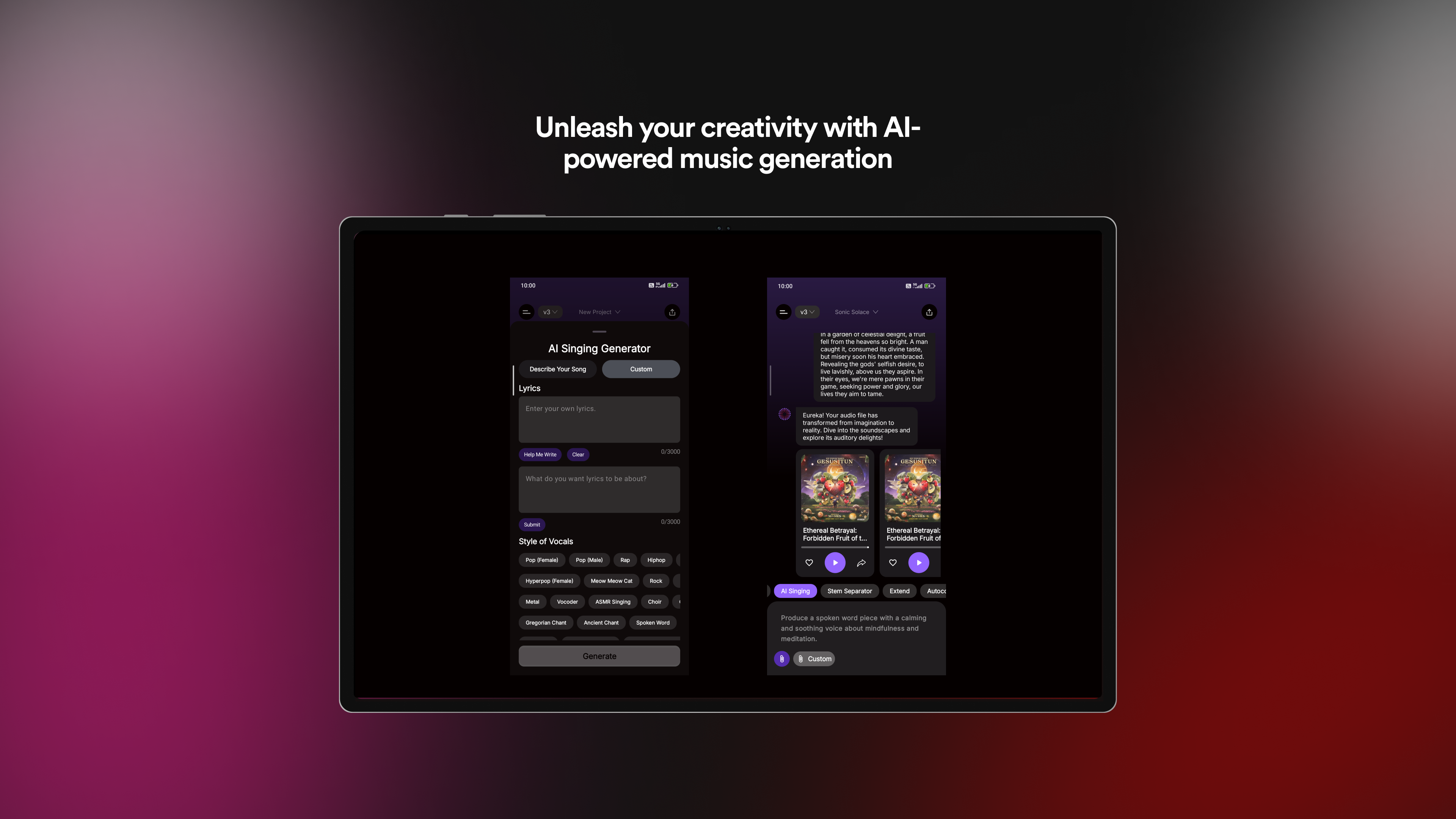 Soundverse iOS and Android App media 3