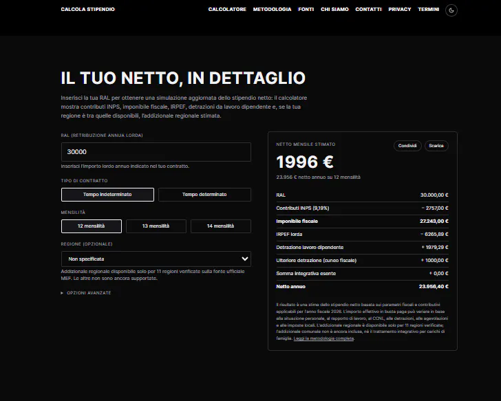 Calcola Stipendio gallery image