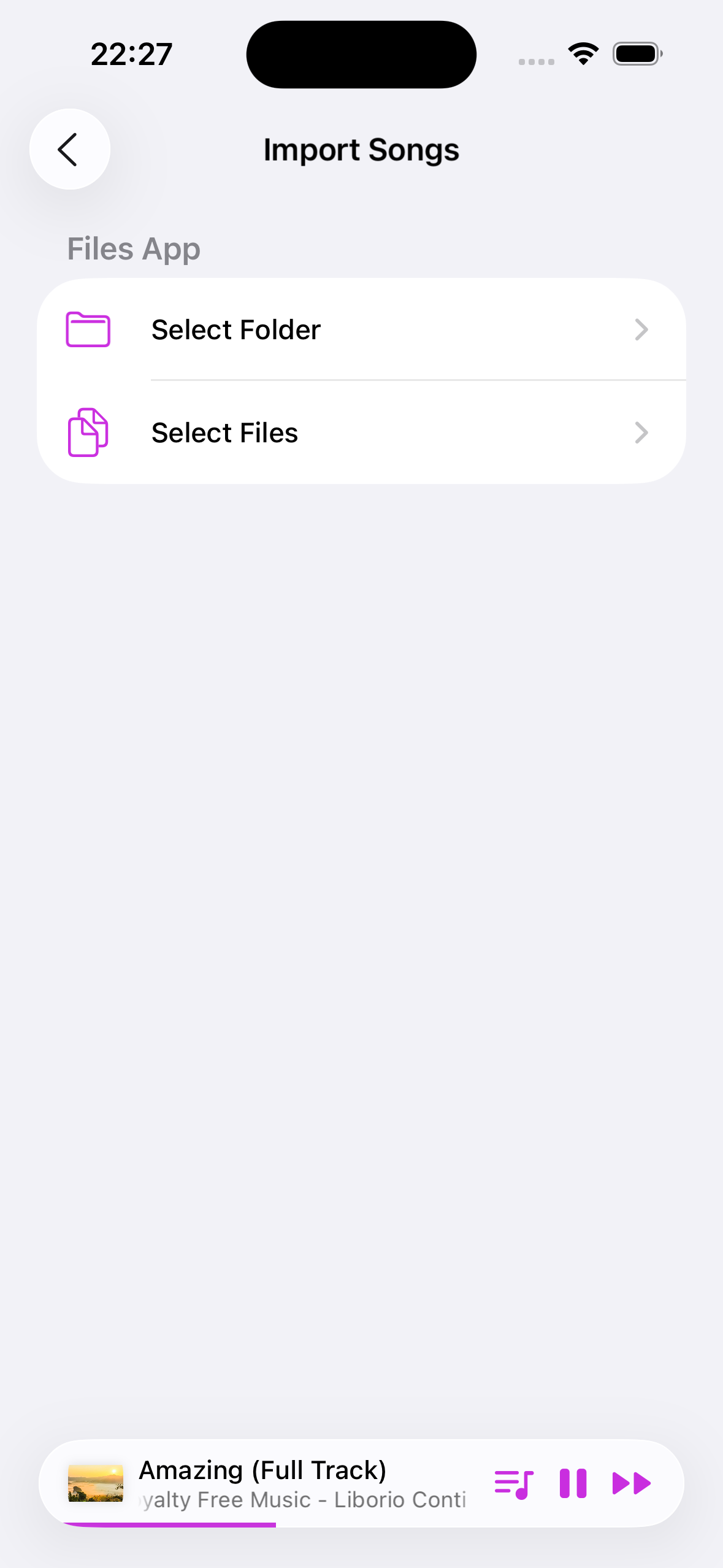 BellaCat - Offline Music Player - Screenshot 4 showing product features and functionality