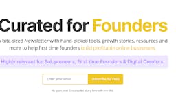 Curated For Founders Newsletter media 1