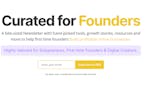 Curated For Founders Newsletter image