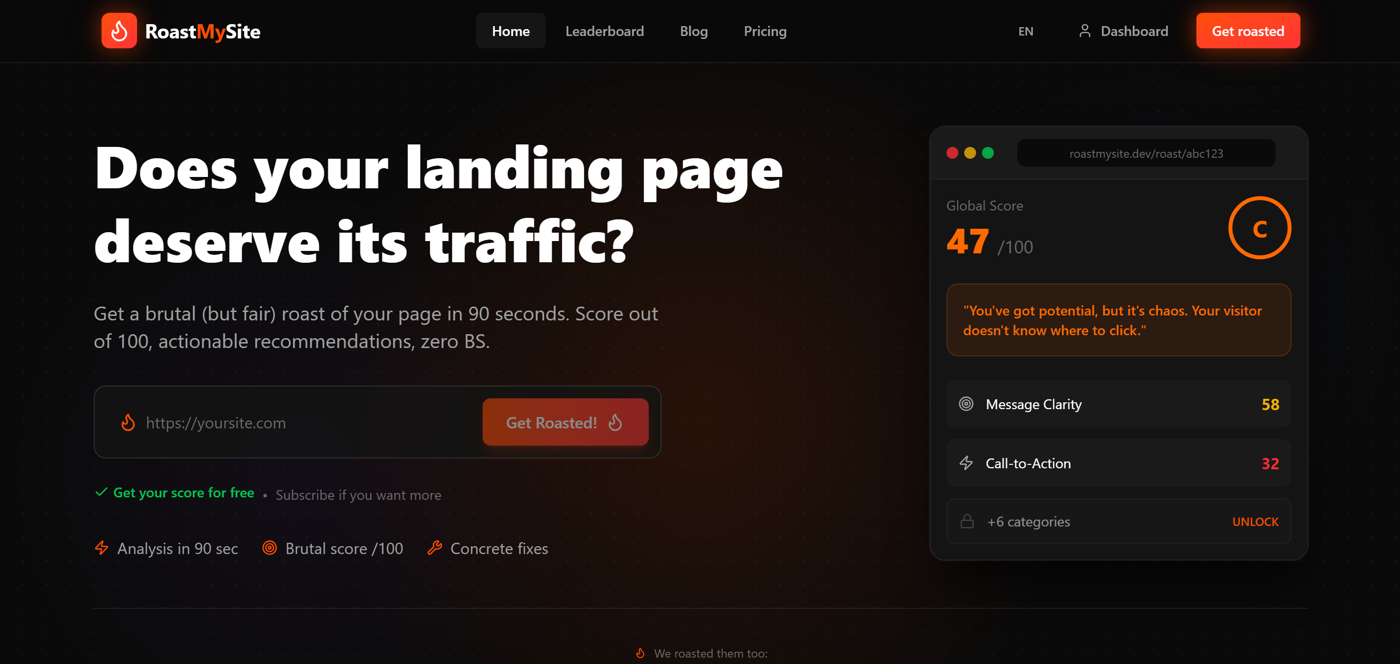 RoastMySite gallery image