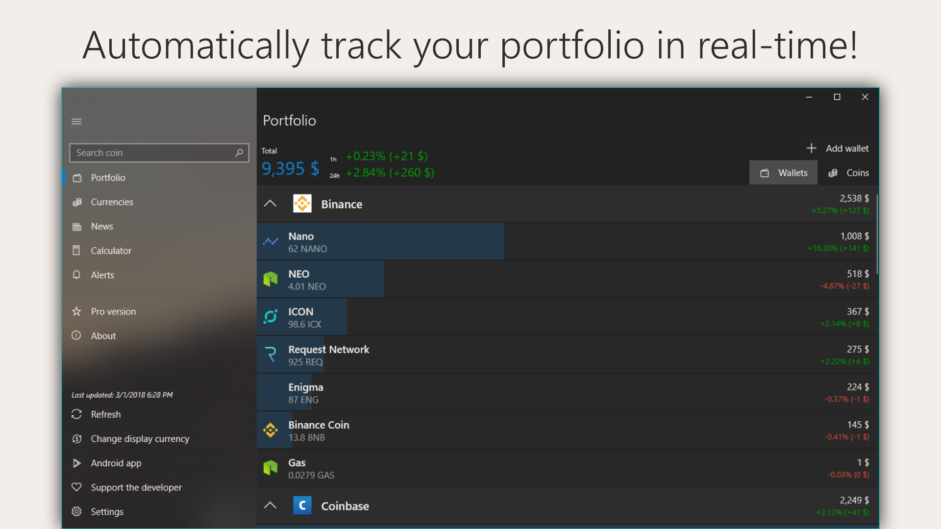Coini: A dedicated cryptocurrency app for Windows and Android | Product Hunt