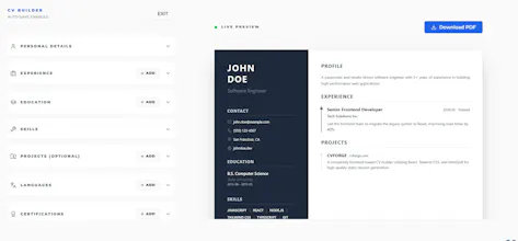 CVForgee – Free CV Builder & Templates gallery image