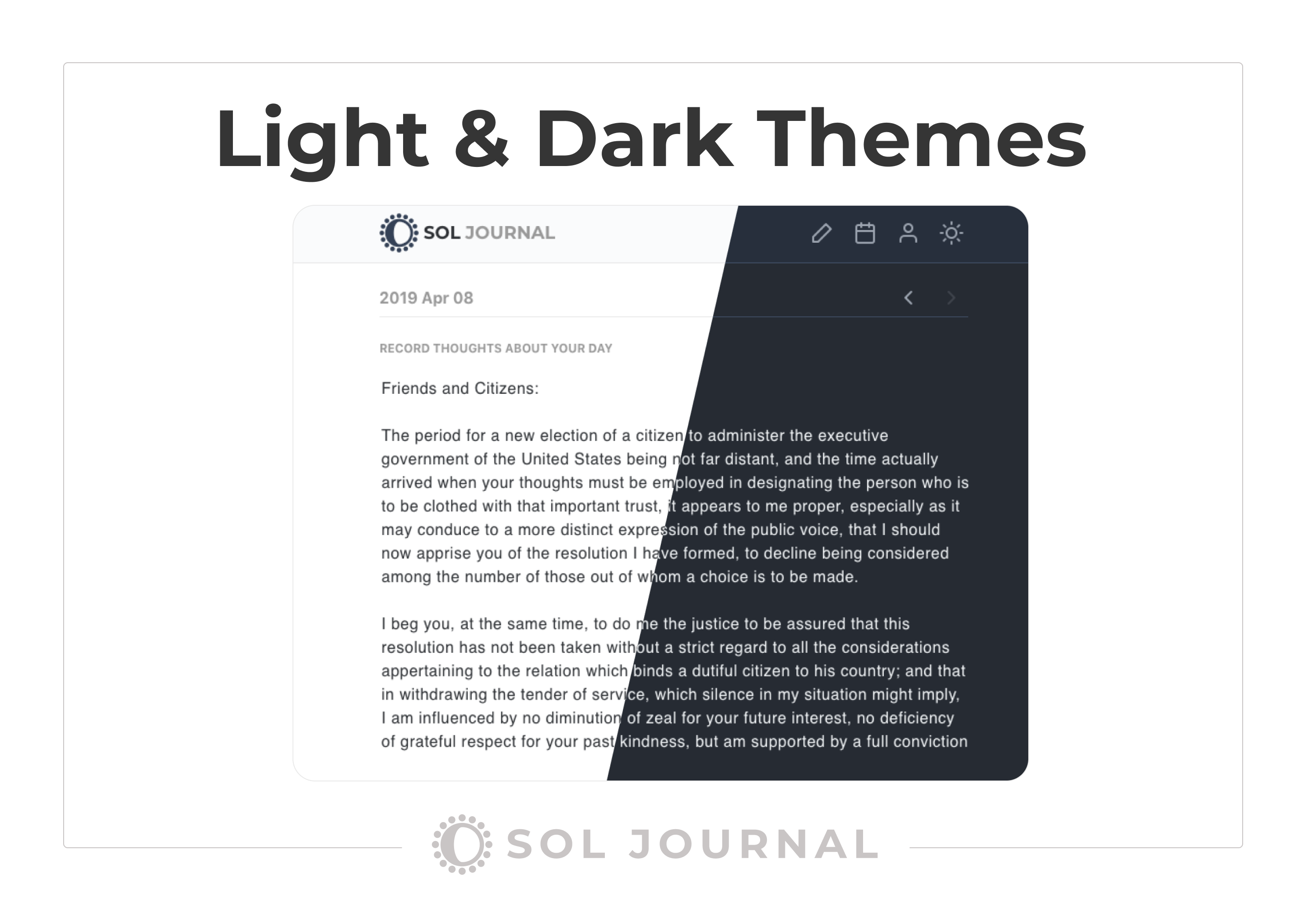 Sol Journal Image