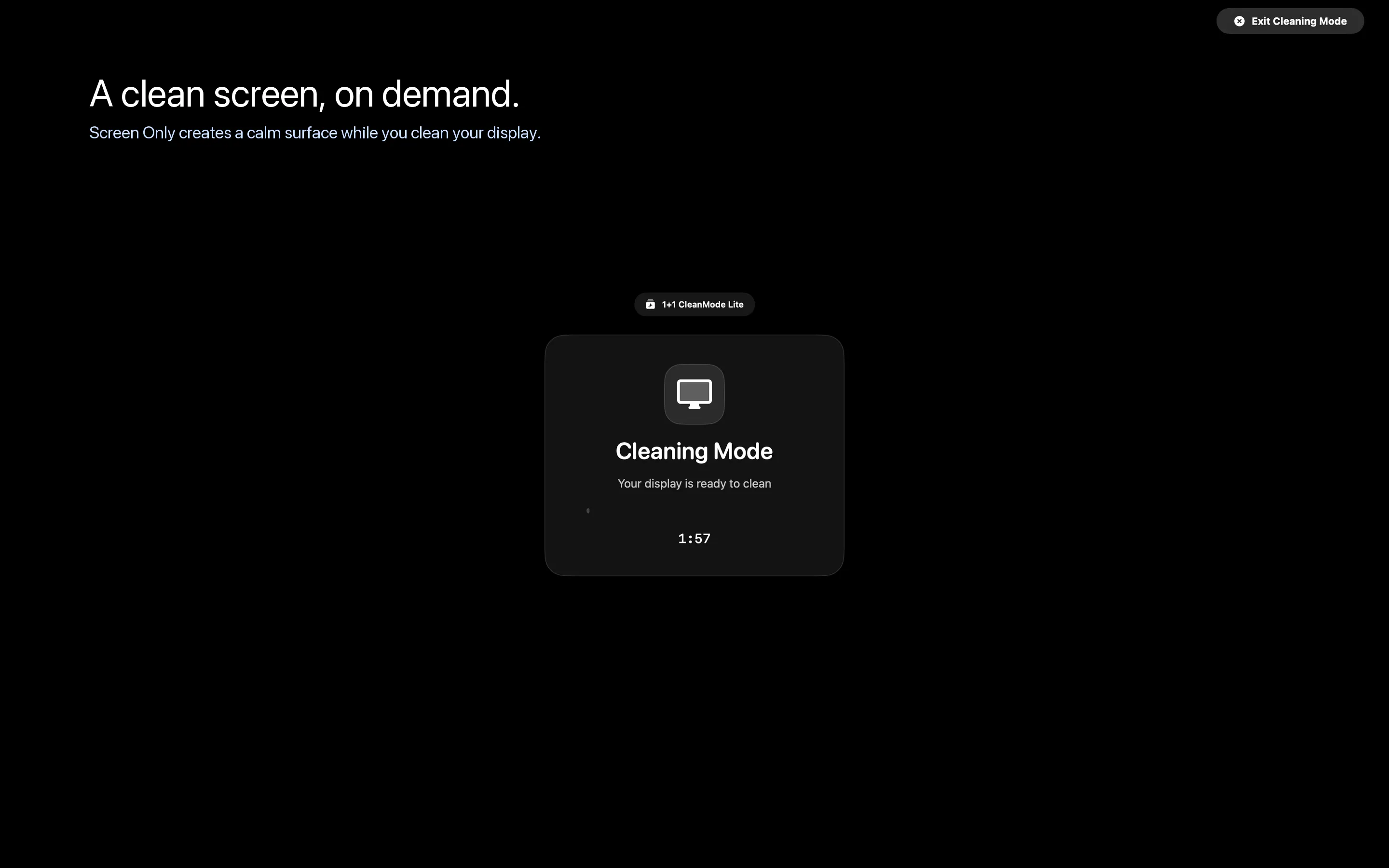 1+1 CleanMode screenshot