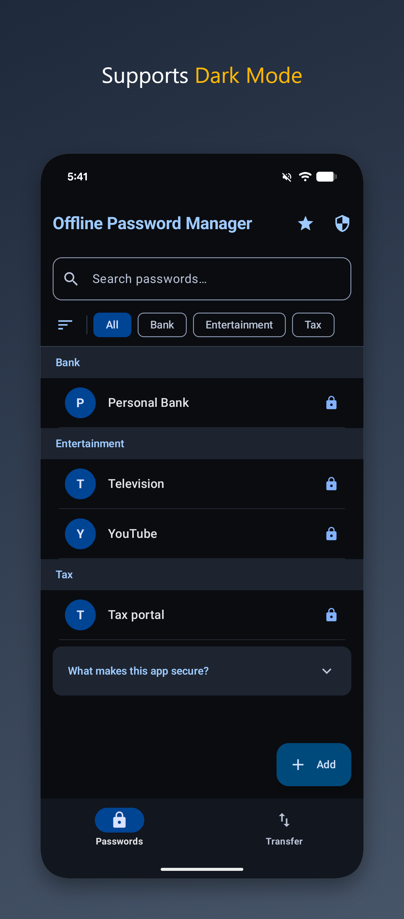 Android App: Offline Password Manager gallery image