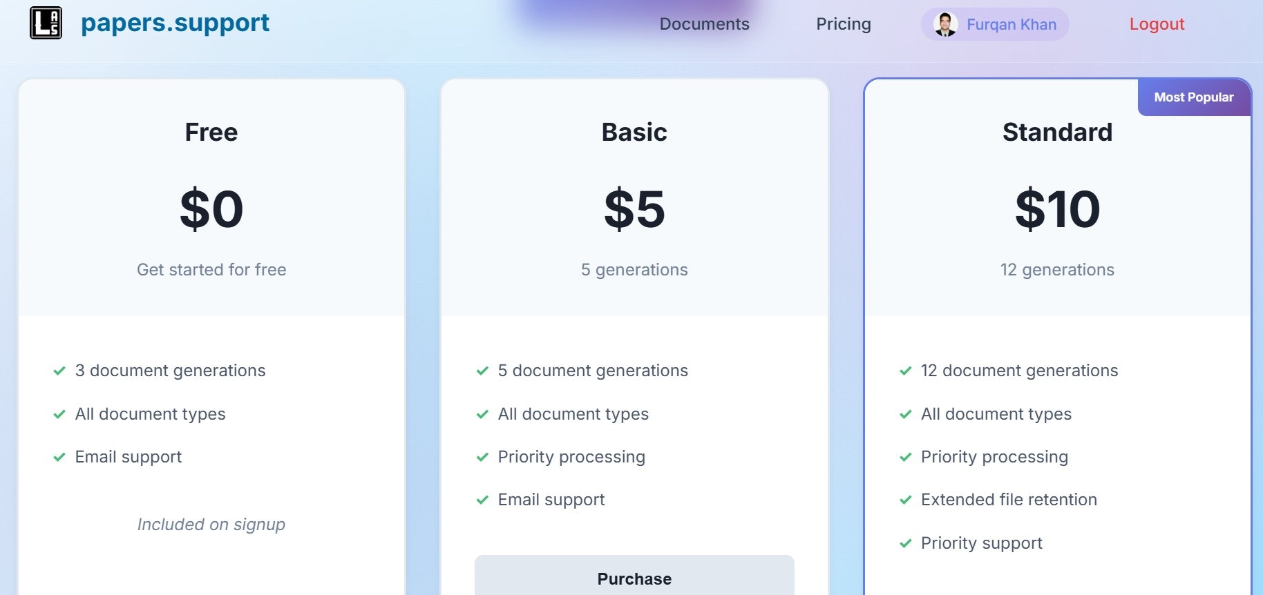 papers.support - Screenshot 4 showing product features and functionality