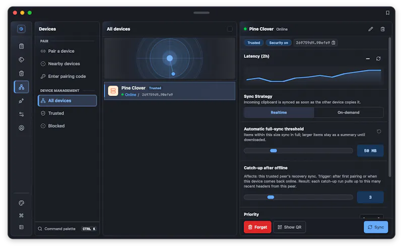  Syzygy - Local-First Clipboard Sync screenshot 8