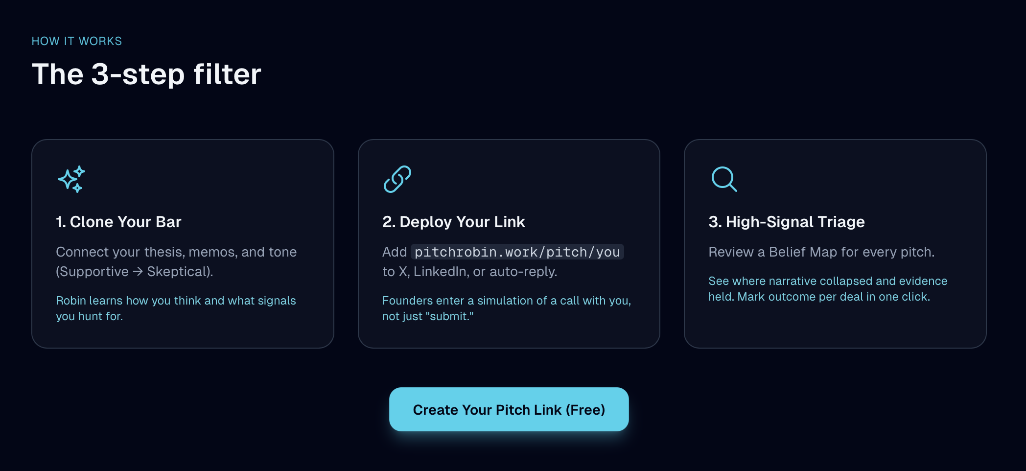 PitchRobin - Main product screenshot demonstrating key features and user interface