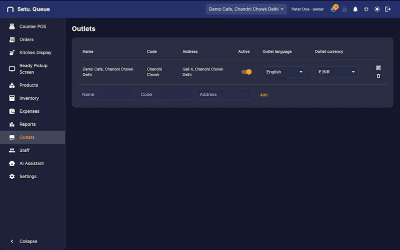 Setu Queue — The QSR Operating System screenshot 10