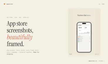 AppScreen.co, Store Screenshot Generator gallery image