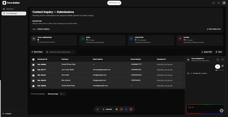 FormBuilder screenshot 4