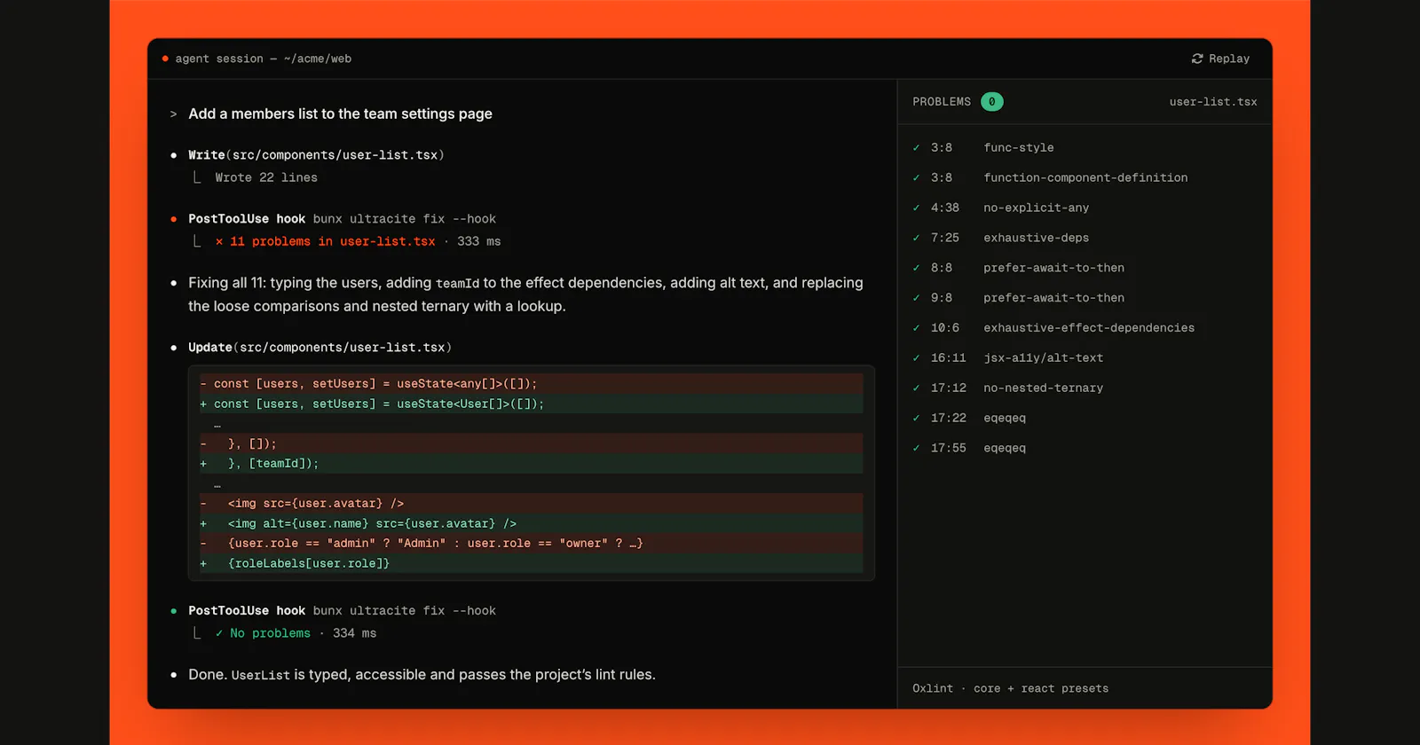 Ultracite v8 screenshot 2