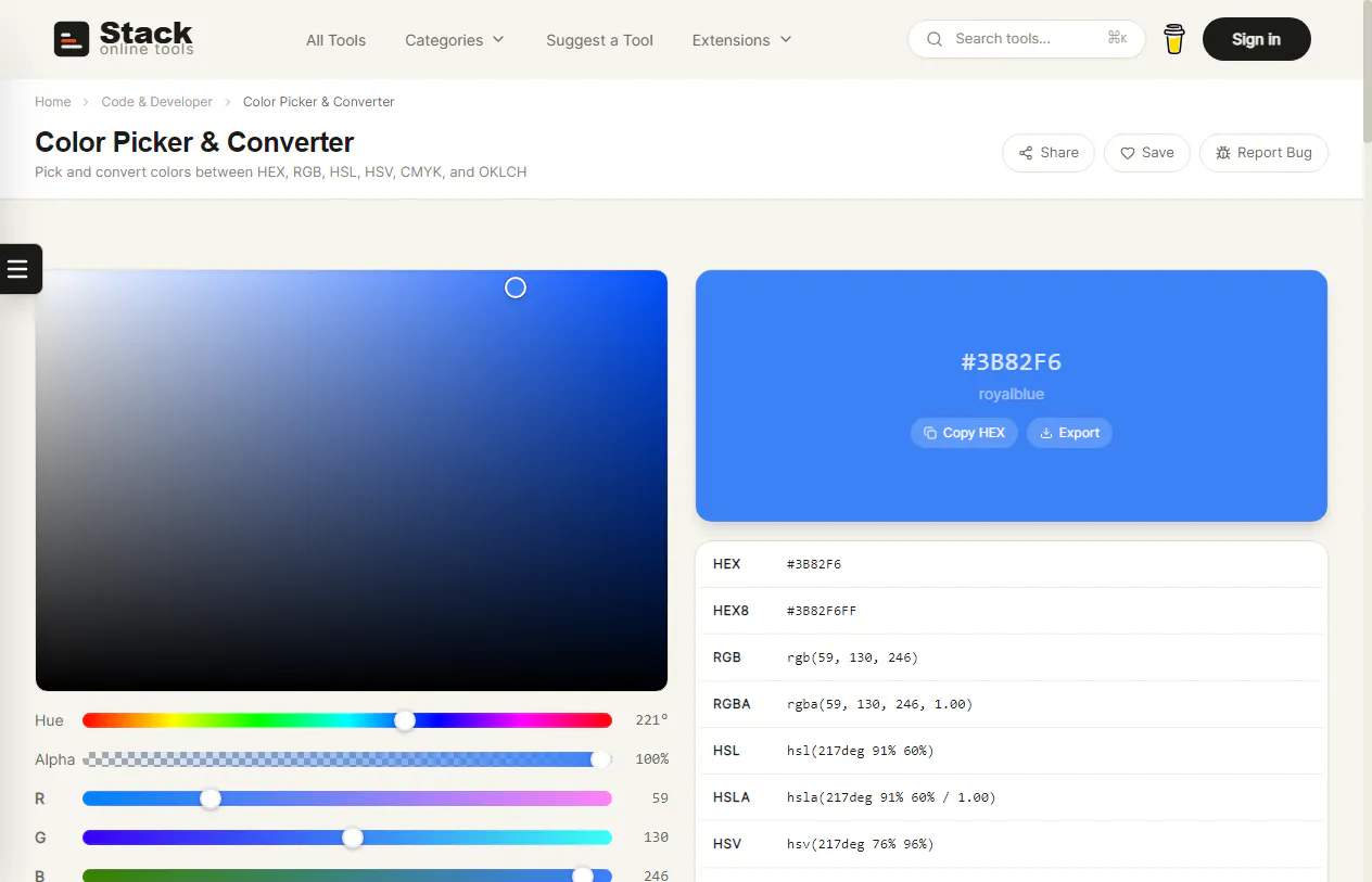 Stack Online Tools gallery image