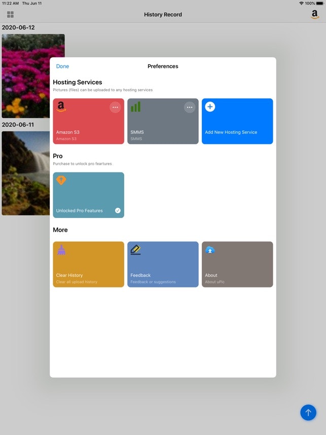 uPic: Hosting tool gallery image