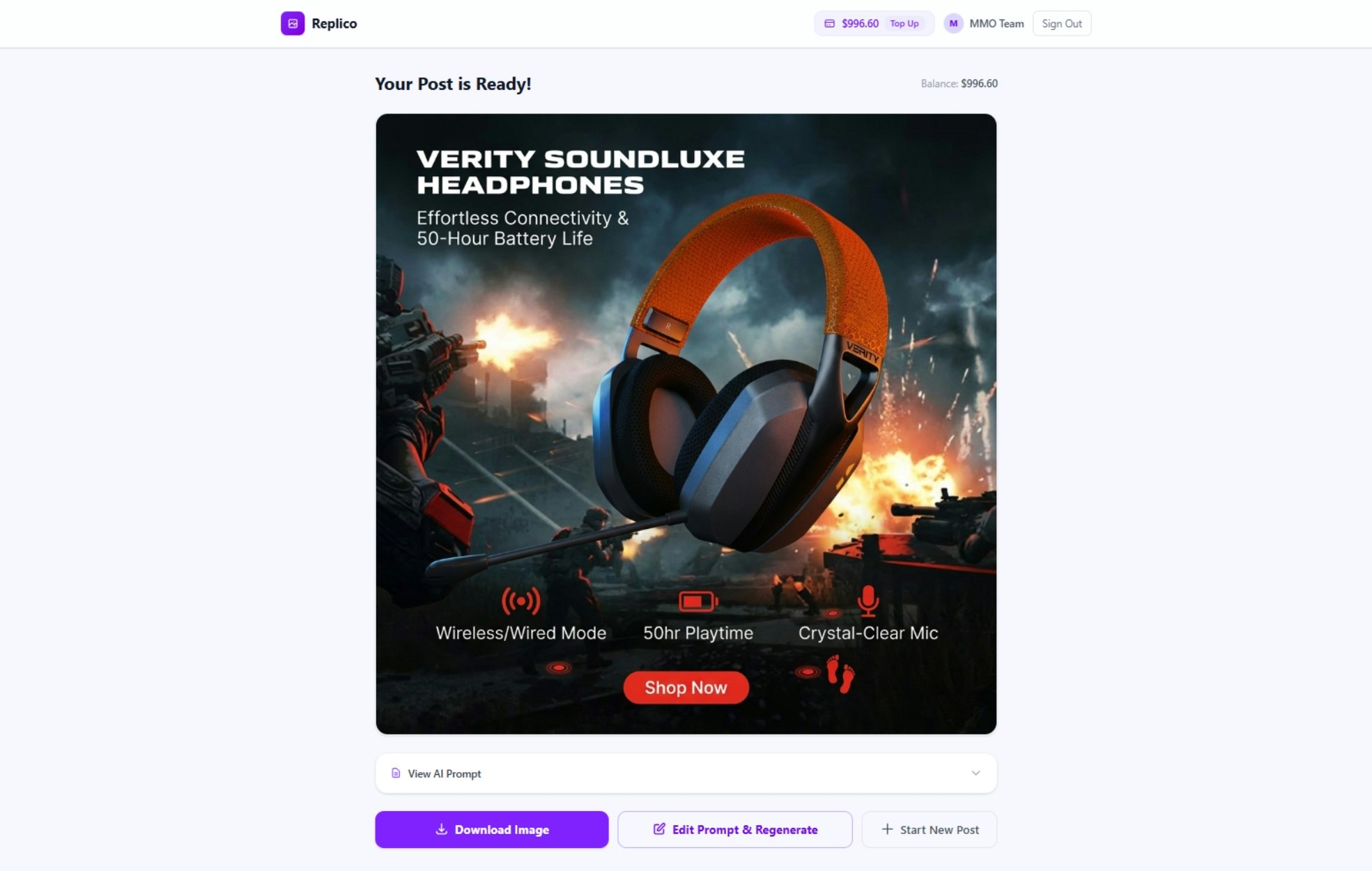 Replico gallery image