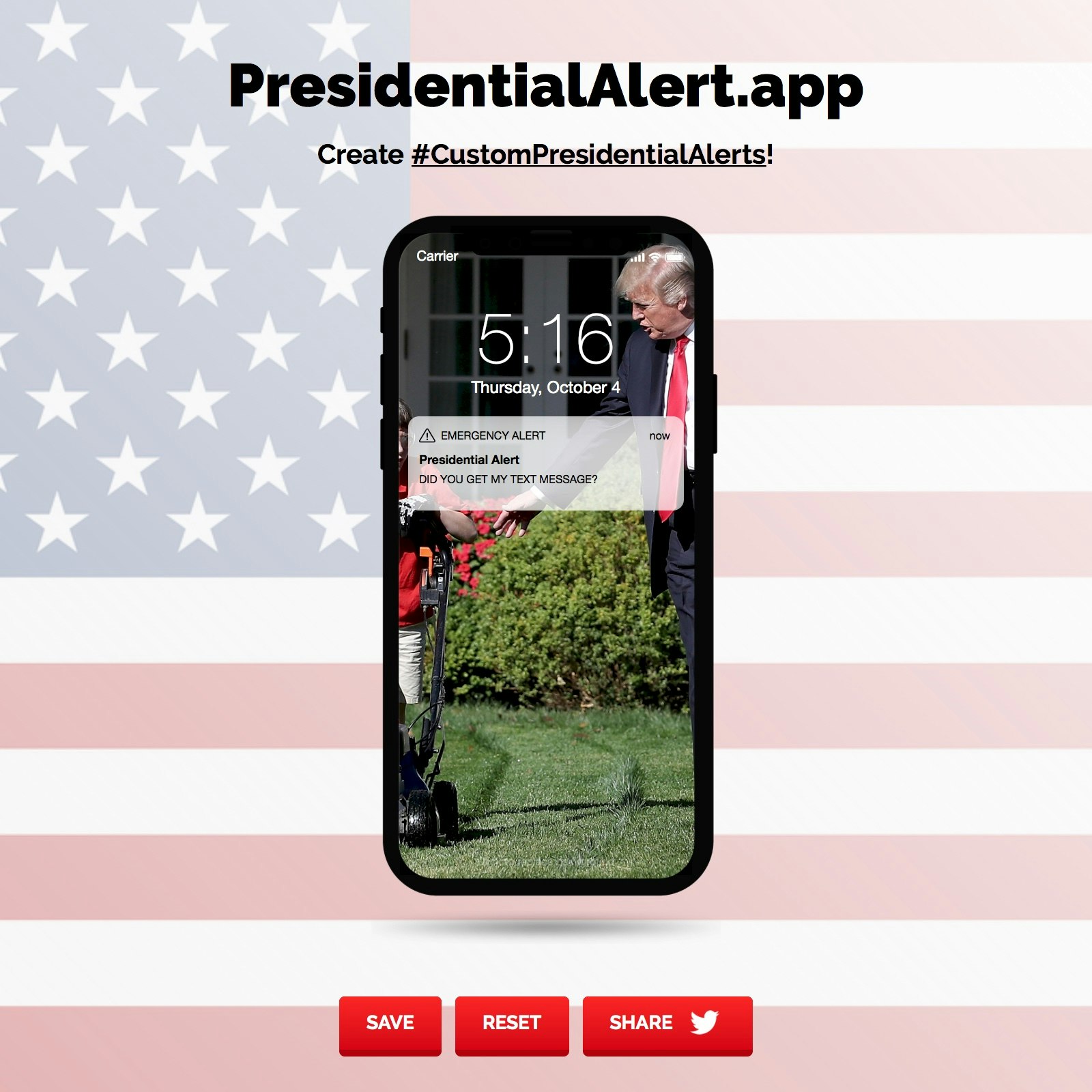 PresidentialAlert.app gallery image