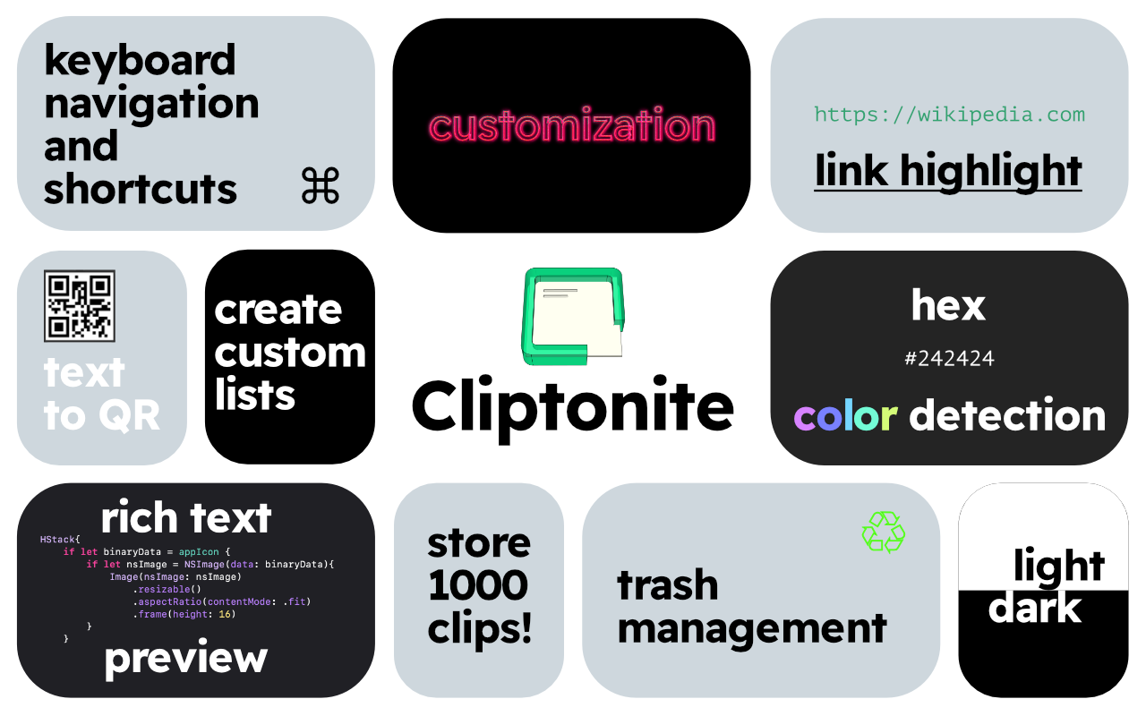 Cliptonite - Manager degli appunti media 1