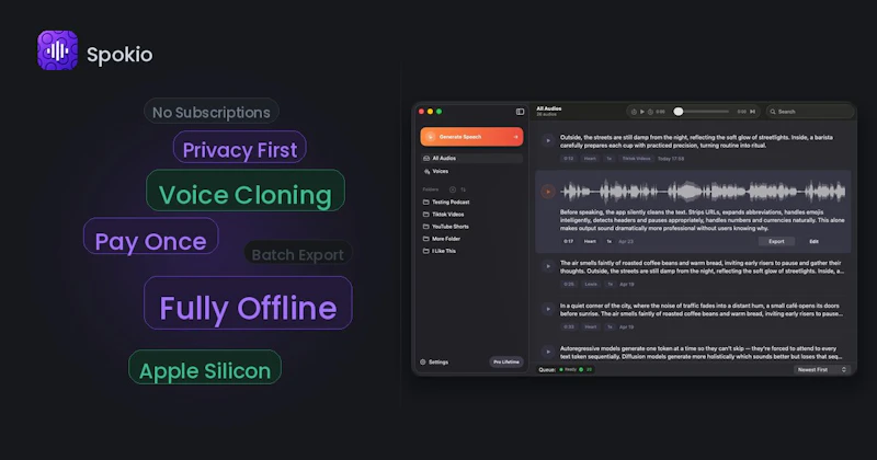 Spokio screenshot 1