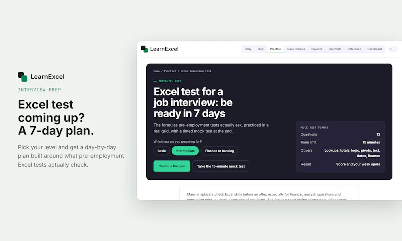 LearnExcel screenshot 3