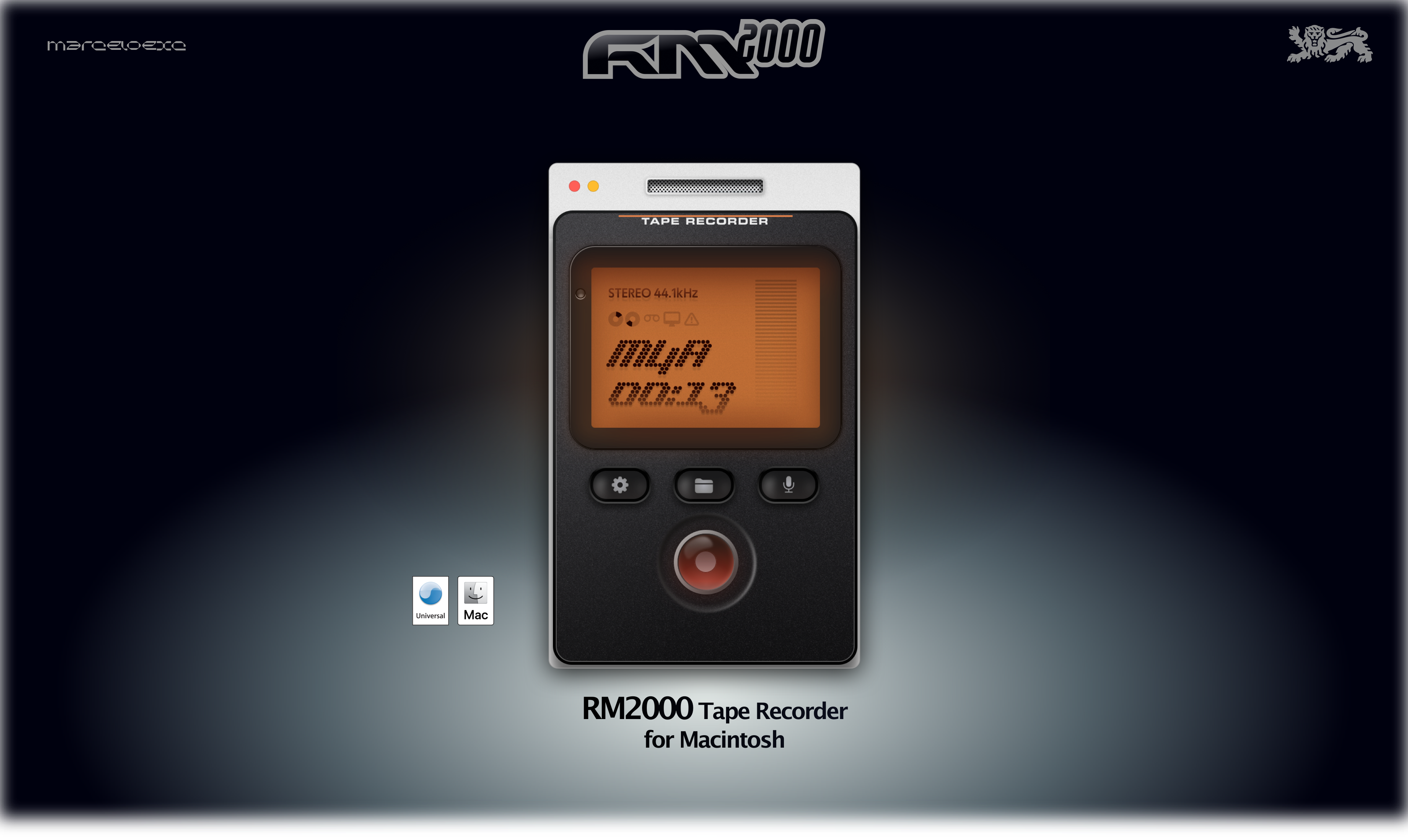 Media Perakam pita RM2000 - Ubah Mac anda menjadi sampler audio 2