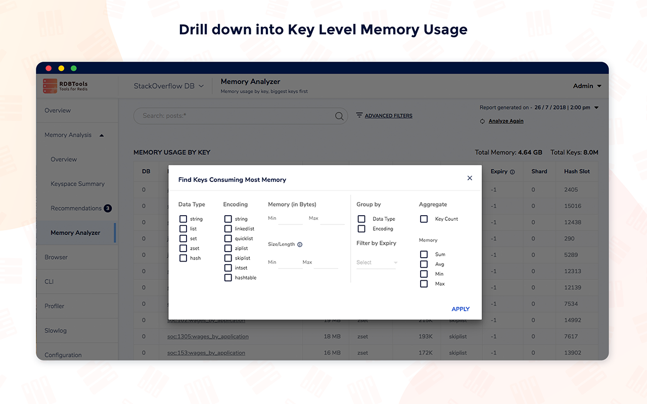 RDBTools - GUI for Redis gallery image