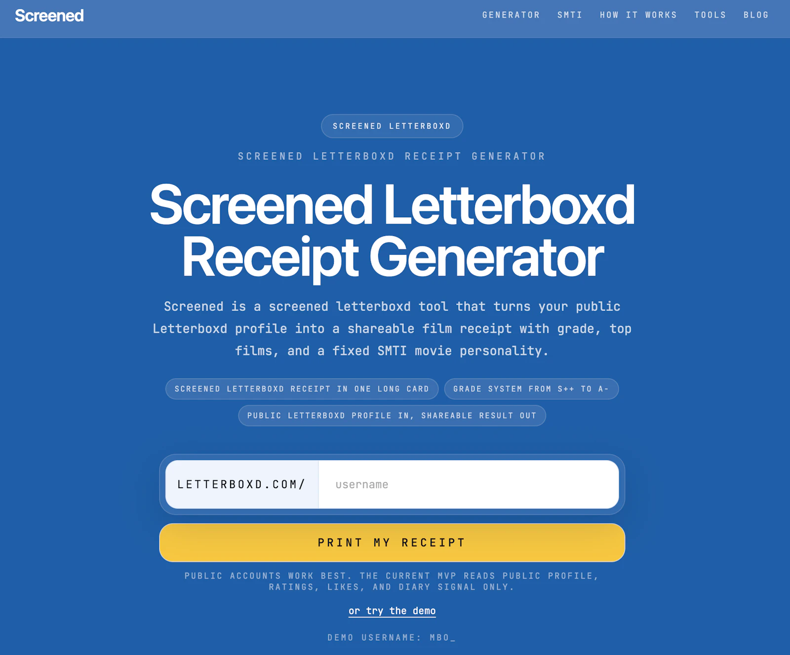 Screened screenshot 1