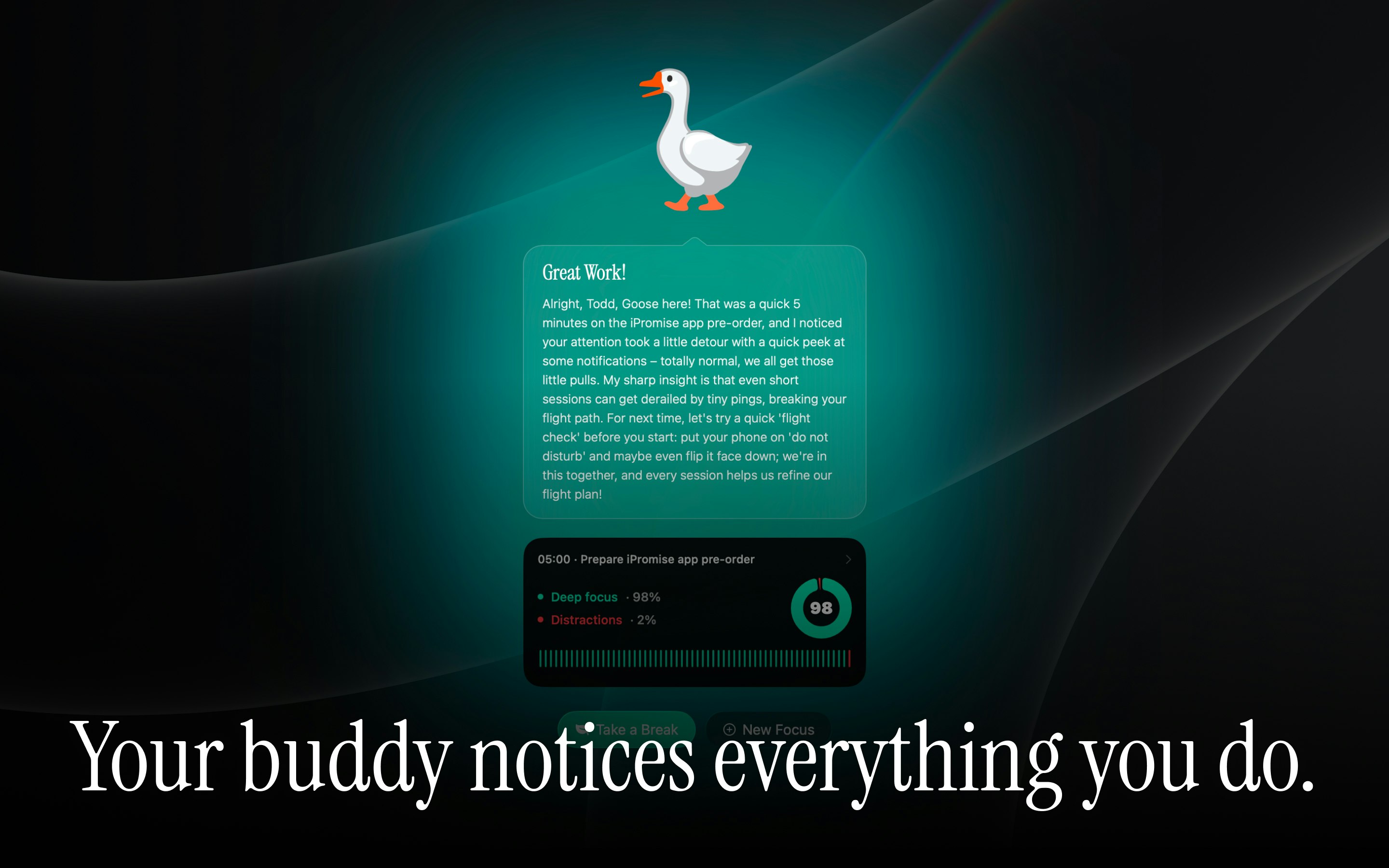 iPromise - AI focus buddy for deep work. gallery image