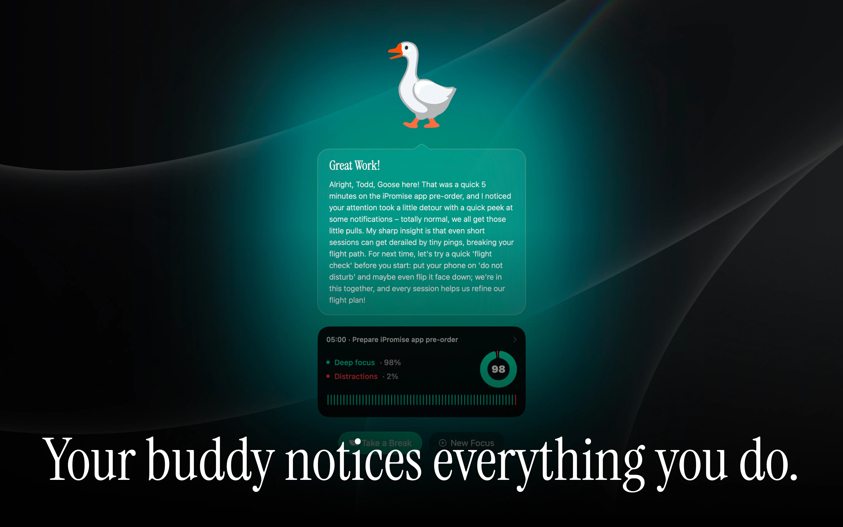 iPromise - AI focus buddy for deep work. screenshot 3