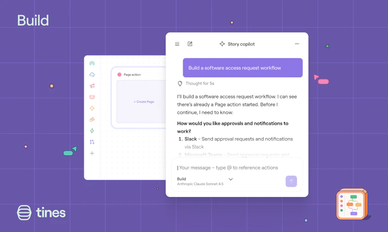 Tines Story copilot screenshot 3