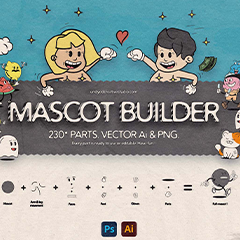 Mascot Builder cartoon character toolbox