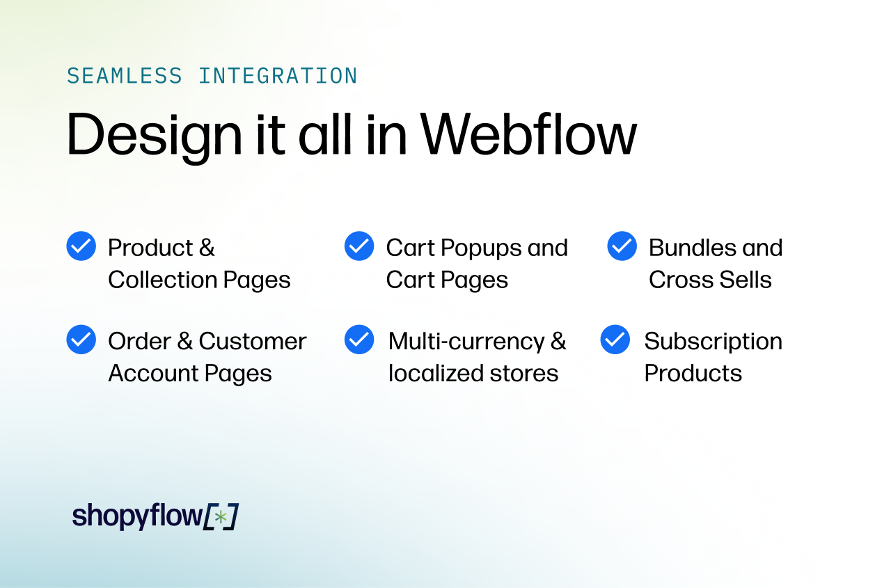 shopyflow - 웹 플로우에 헤드리스 Shopify 매장을 구축하십시오 미디어 5