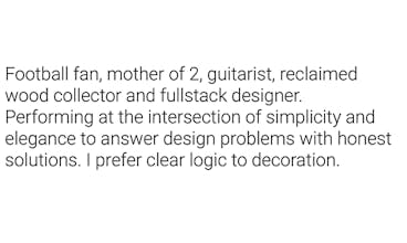 Designer Bio Generator gallery image