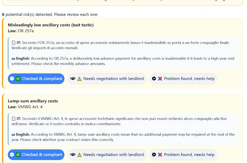 WelfareCalc.ch screenshot 3
